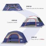 4-Person Waterproof Camping Tent with Rainfly
