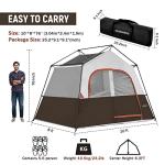 HIKERGARDEN 6-Person Portable Camping Tent