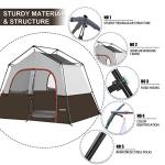HIKERGARDEN 6-Person Portable Camping Tent