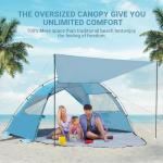 Portable UV Protection Beach Tent for 4-5 People