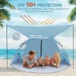Portable UV Protection Beach Tent for 4-5 People