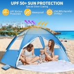 COVACURE Portable Beach Shelter for 3-4 People
