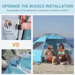 Portable UV Protection Beach Tent for 4-5 People