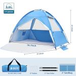 COVACURE Portable Beach Shelter for 3-4 People