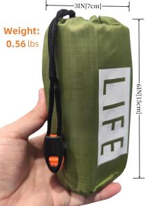 Waterproof 2-Person Emergency Survival Tent with SOS Whistle