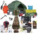 Survival Kit: Tent, Communication Gear, and Food