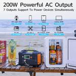 200W Portable Power Station with Solar Generator