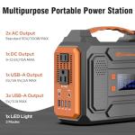 300W Portable Solar Generator with 60W Panel