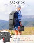 Portable Solar Generator with 40W Panels and 146Wh Battery