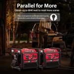 Lightweight 4400W Portable Inverter Generator with CO-Sensor