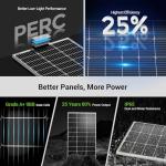 100W 12V Monocrystalline Solar Panel for Off-Grid