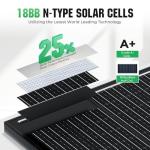 200W 18BB Monocrystalline Solar Panel Set