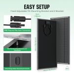 200W 18BB Monocrystalline Solar Panel Set