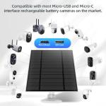 5W Solar Panel for Outdoor Security Camera