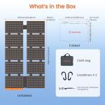100W Portable Solar Panels with USB & DC Outputs