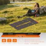 100W Portable Solar Panels with USB & DC Outputs