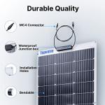 100W Flexible Solar Panel for RVs and Boats