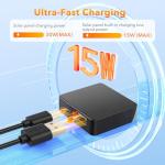 30W Portable Solar Charger for Camping and Hiking