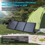 60W Portable Solar Panel for Camping and Travel