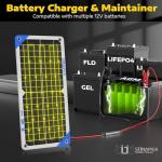 10W Portable Solar Battery Charger for Vehicles