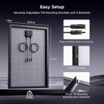 200W High-Efficiency Solar Panel 2-Pack