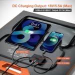 100W Portable Solar Panel Charger for Camping