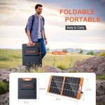 100W Portable Solar Panel Charger for Camping