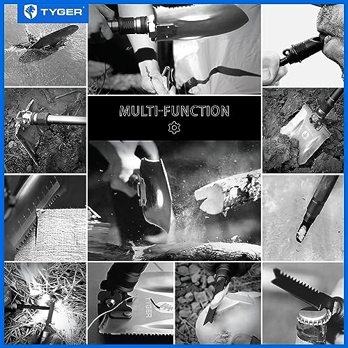 Heavy-Duty Folding Shovel with 16-in-1 Tools