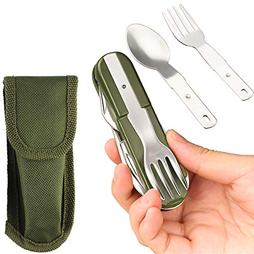 7-in-1 Stainless Steel Folding Tableware Set