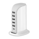 40W Multi-Device Charging Station with 5 USB Ports