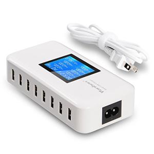 8-Port 60W Desktop Charging Station with LCD