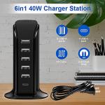 Upoy 6-in-1 40W USB C Charging Hub