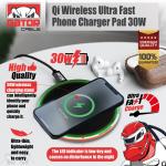 30W Fast Wireless Charger Pad for Phones