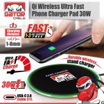 30W Fast Wireless Charger Pad for Phones