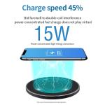 15W Wireless Fast Charger Pad for Phones & AirPods