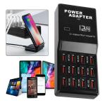 12-Port USB Charging Station Hub for Devices