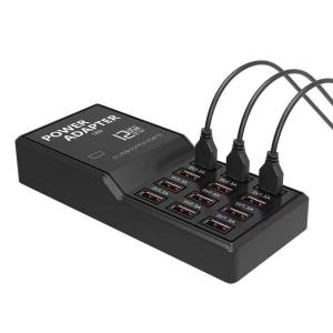 12-Port USB Charging Station for Desktop and Wall
