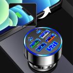 Super Fast 4 USB Port Car Charger Adapter