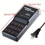 12-Port USB Charging Station for Phones and Devices