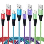 10FT USB C Fast Charging Cables - 4-Pack