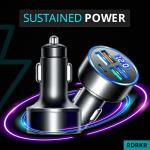 Super Fast 4 USB Port Car Charger Adapter