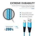 10FT USB C Fast Charging Cables - 4-Pack