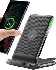 Fast 15W Wireless Charger with Adaptive Light