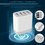 AILKIN 4-Port USB Wall Charger Cube Plug