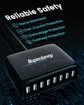 SUPERDANNY 8-Port USB Charging Station for Devices