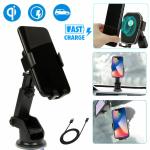 30W Fast Wireless Car Charger and Phone Mount