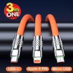 3-in-1 Fast Charging Cable for Phones
