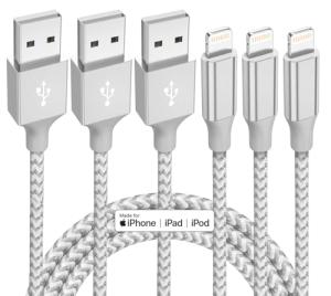 10ft Lightning Charger Cable 3-Pack for iPhone