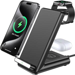 3-in-1 Wireless Charging Station for Apple Devices