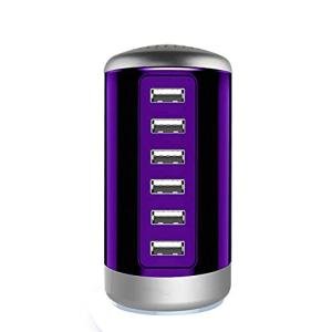 6-Port USB Charging Station Hub for Devices